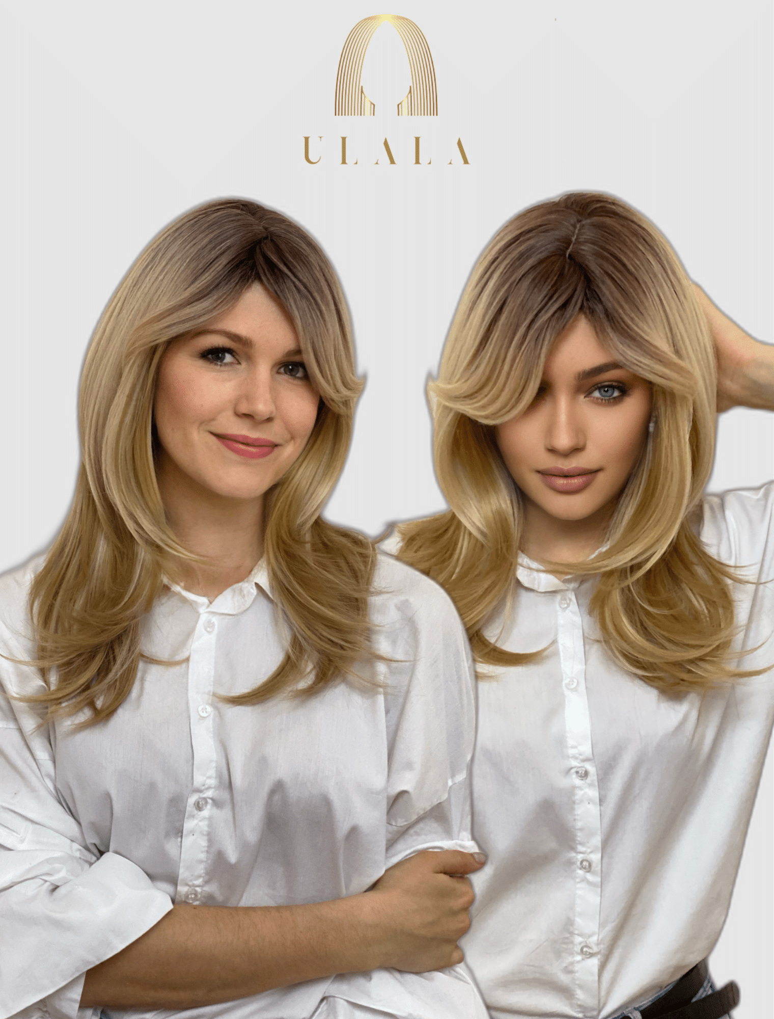 ulala emberi haj paróka eladó - szőke hosszú