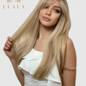 Hosszú szőke paróka - 100% eredeti emberi haj