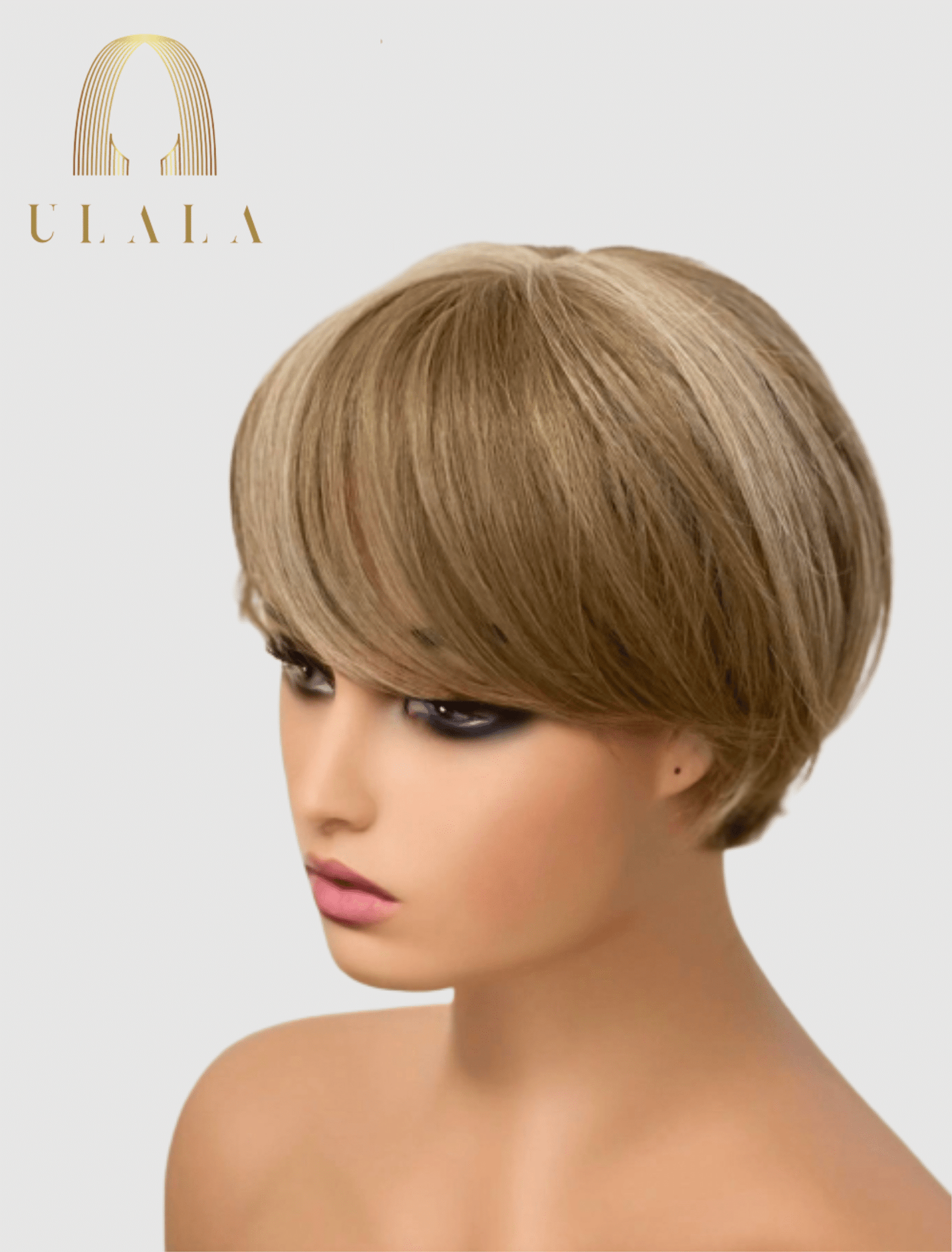 rövid női paróka igazi hajból