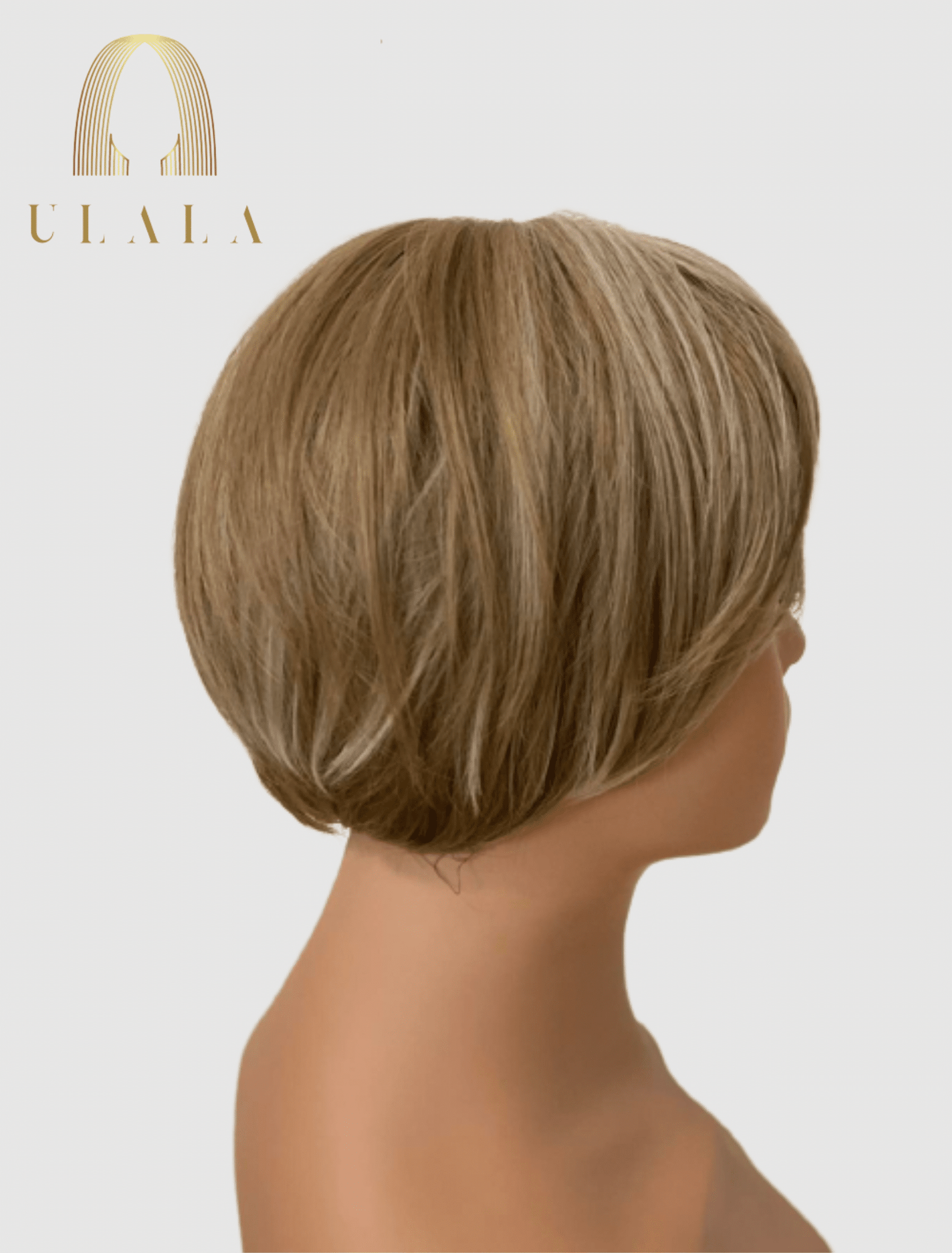 rövid paróka valódi hajból