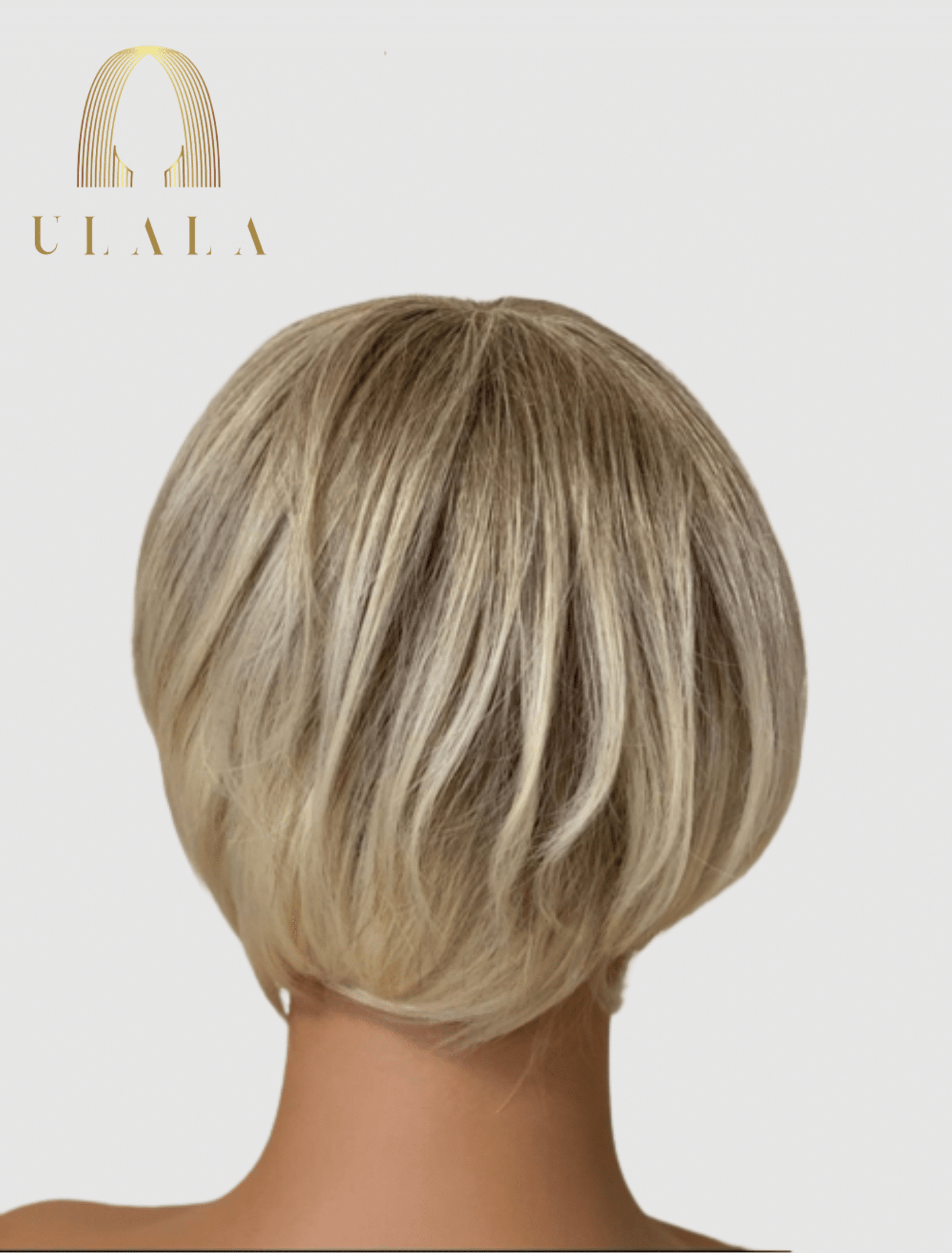 rövid szőke paróka emberi hajból