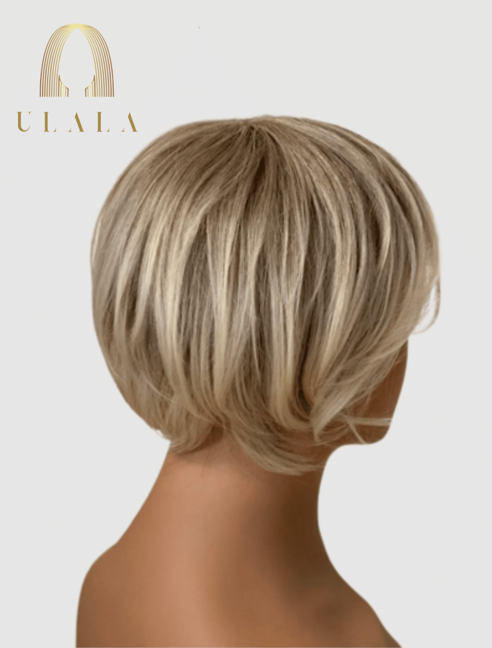 rövid szőke természetes paróka