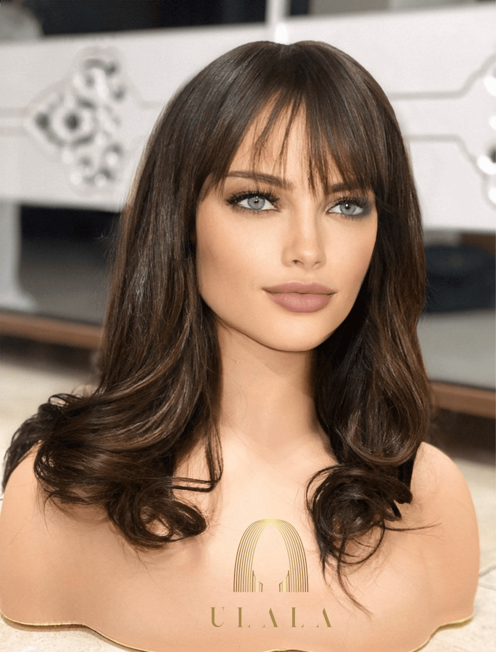 természetes barna paróka