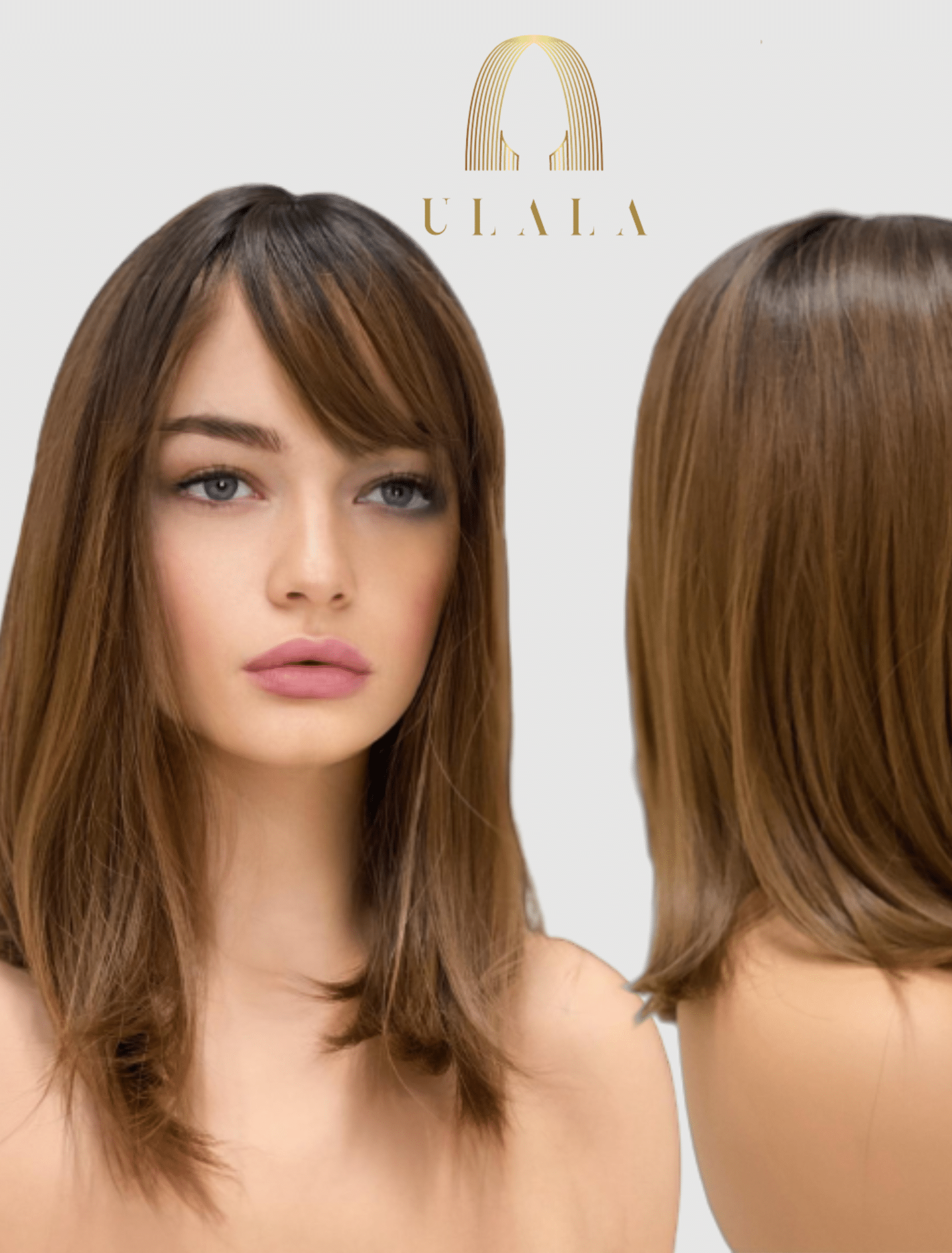 természetes barna paróka eredeti igazi haj