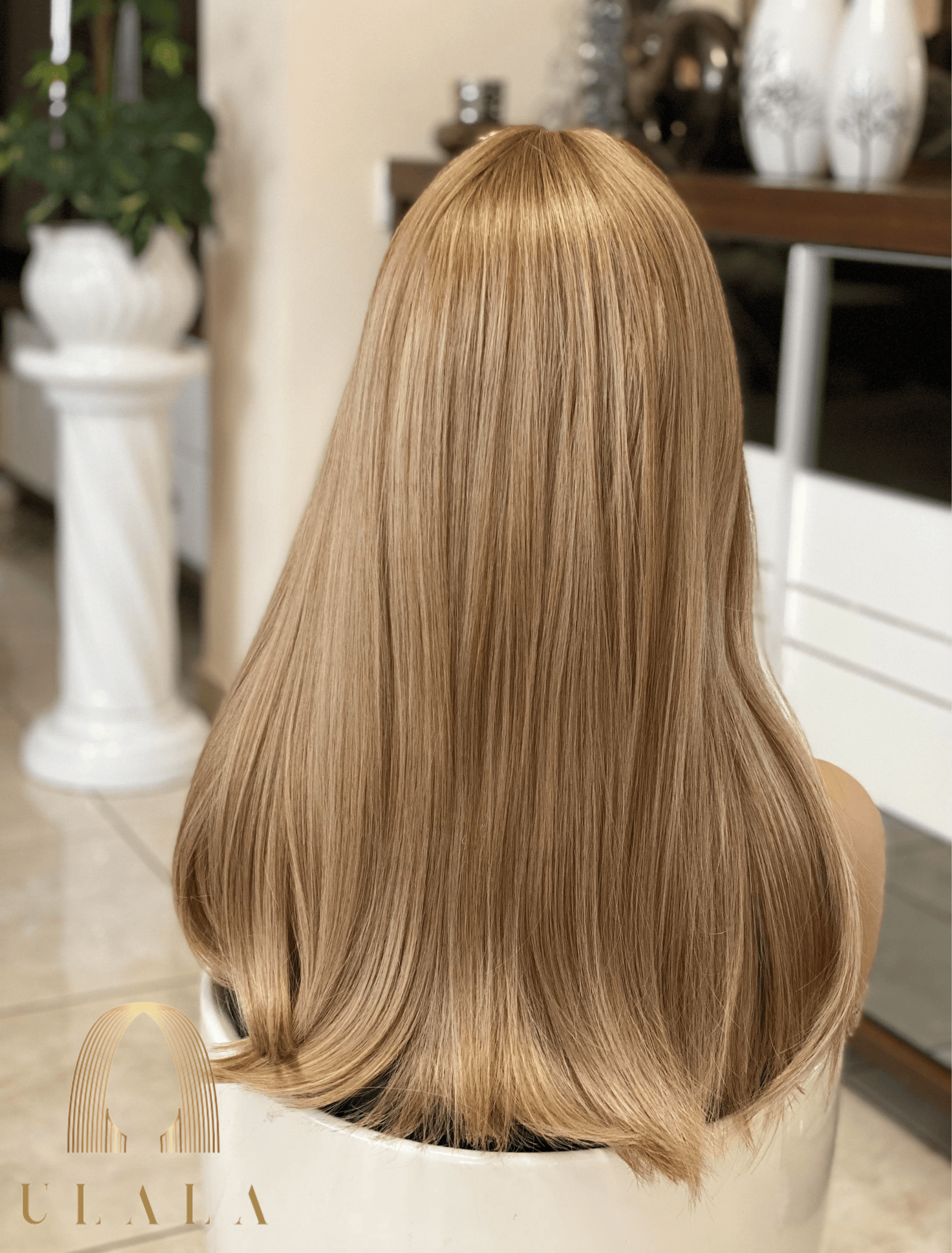 természetes méz szőke paróka valódi hajból