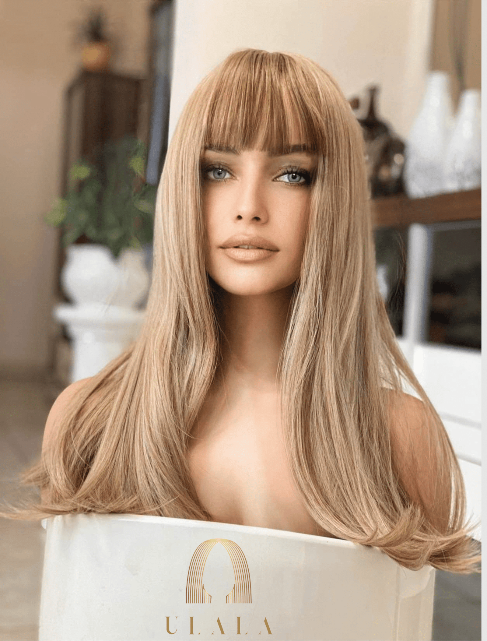 természetes szőke paróka 100% emberi haj