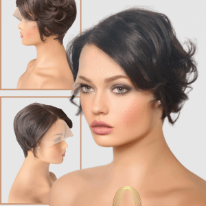 100% emberi haj paróka - rövid barna