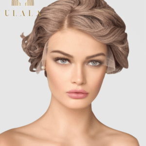 Rövid hálós lace front paróka emberi haj