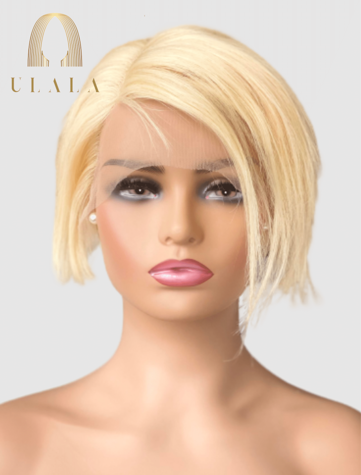 rövid szőke hálós csipke lace front paróka eladó - emberi haj