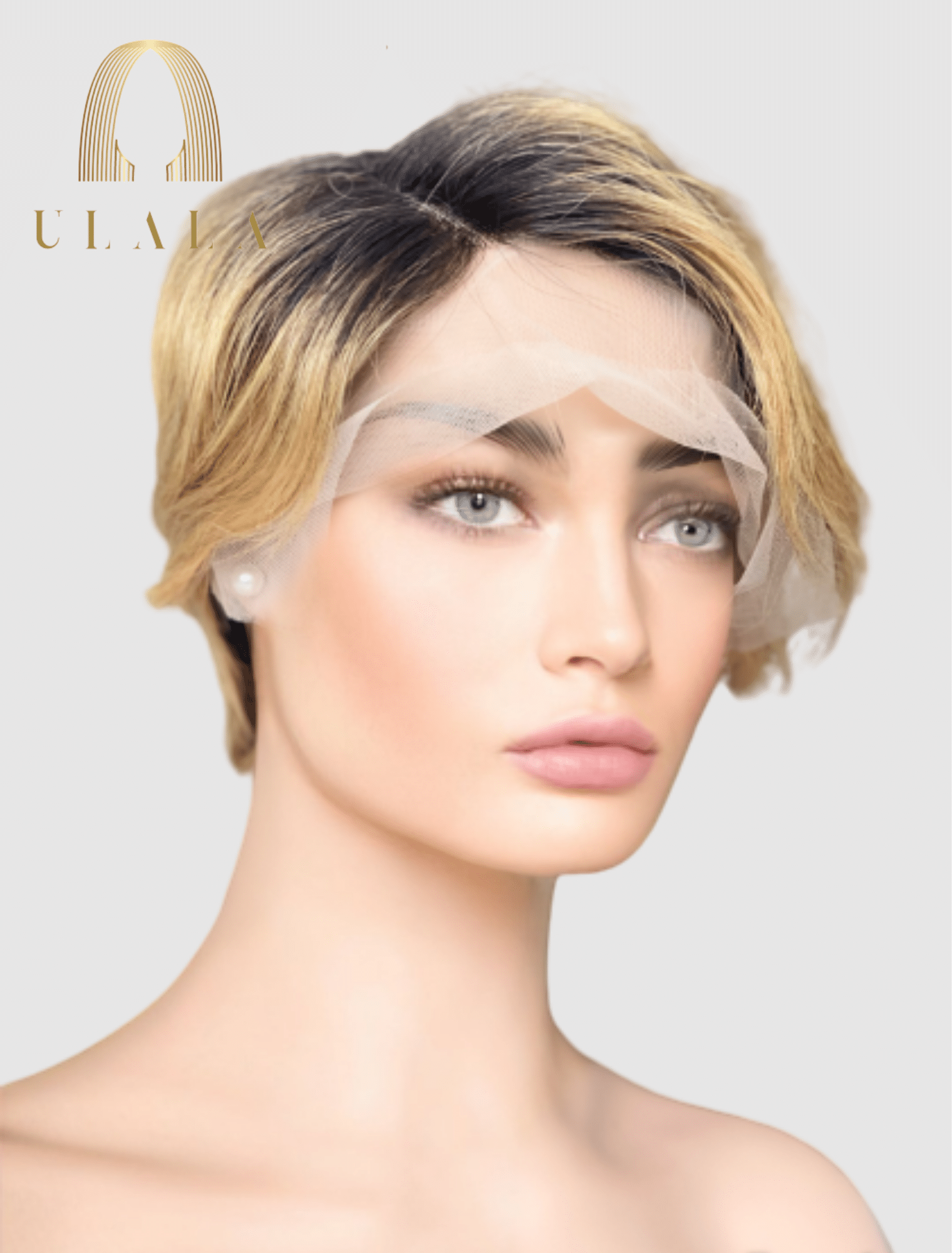 rovid lace front hálós emberi haj paróka