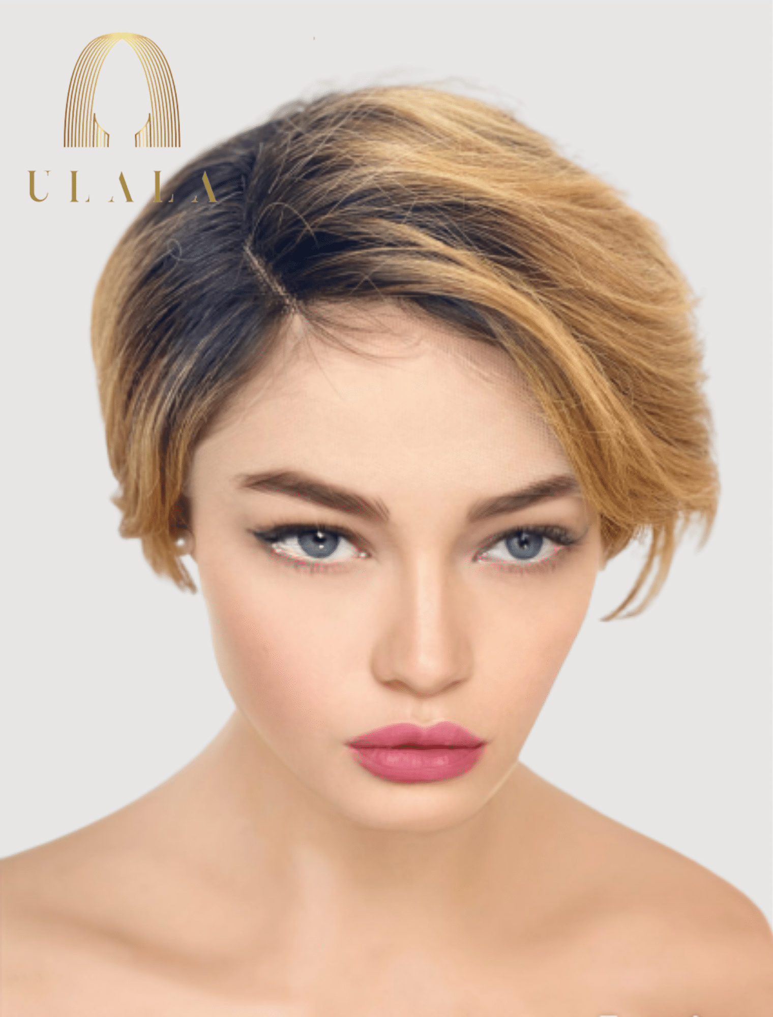 rövid lace front hálós paróka emberi haj