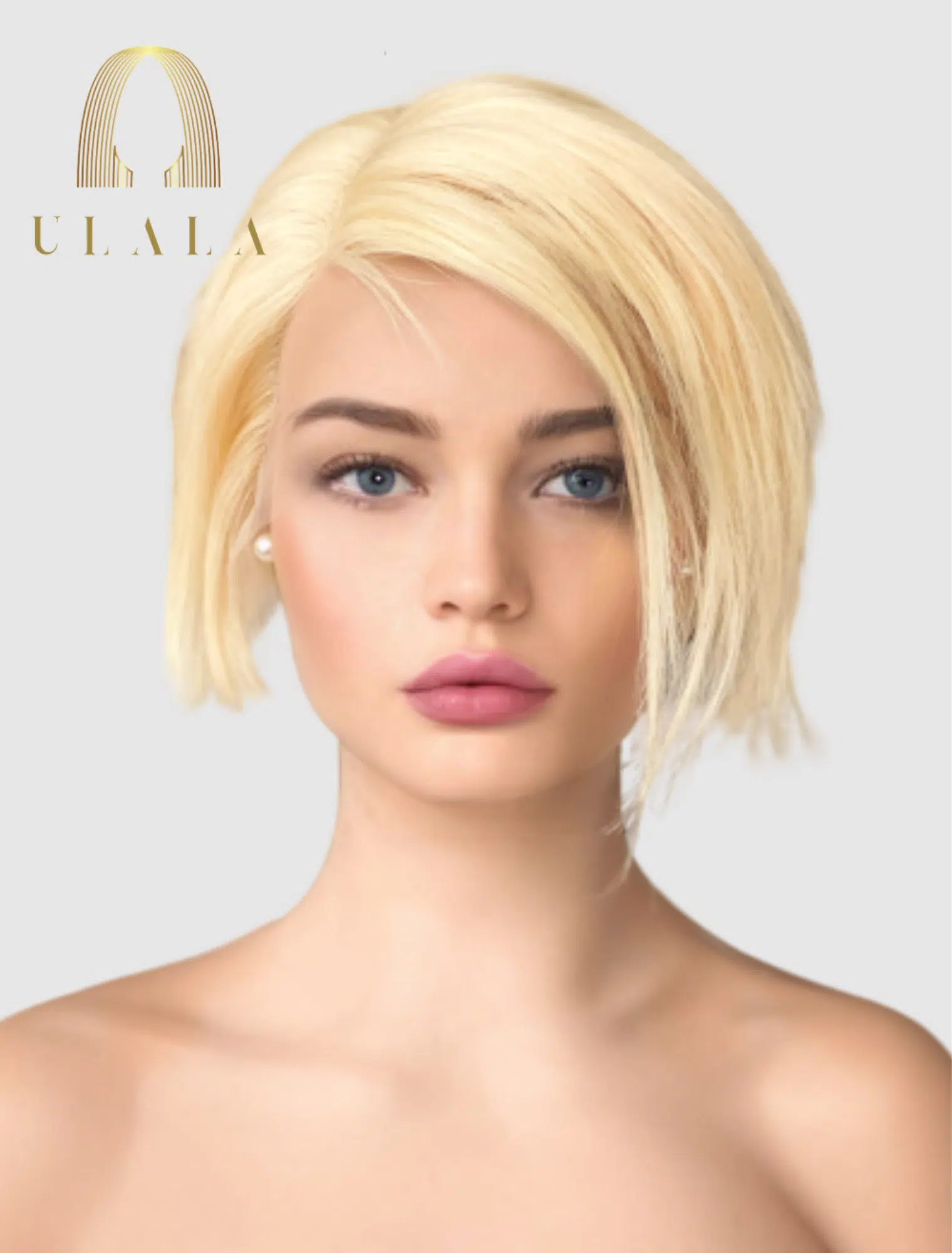 szőke rövid hálós lace front paróka eladó