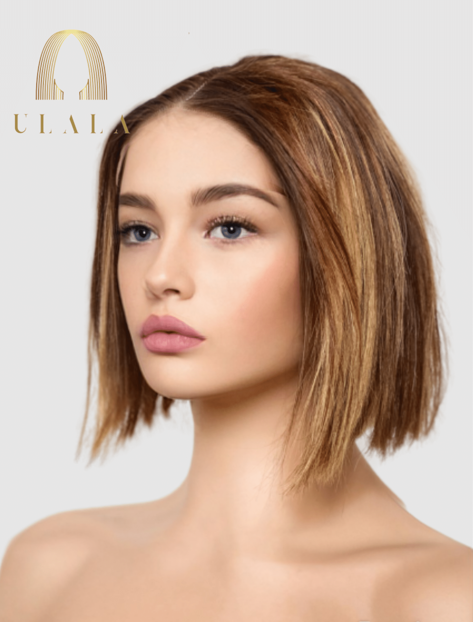 ulala természetes lace front paróka emberi haj