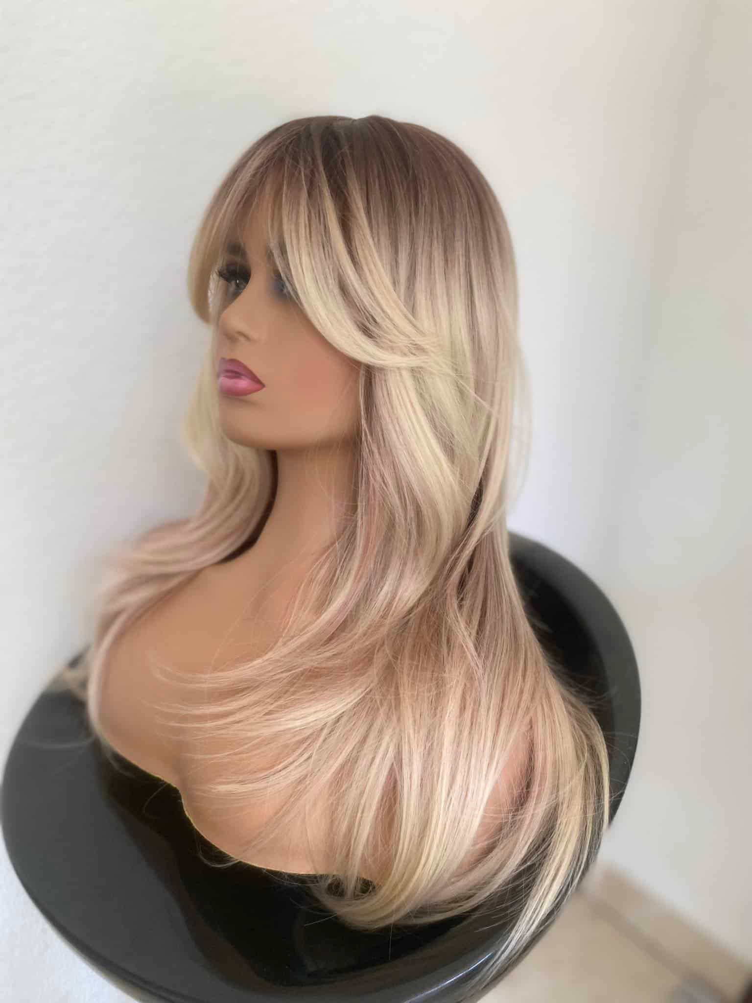 hosszú szőke paróka