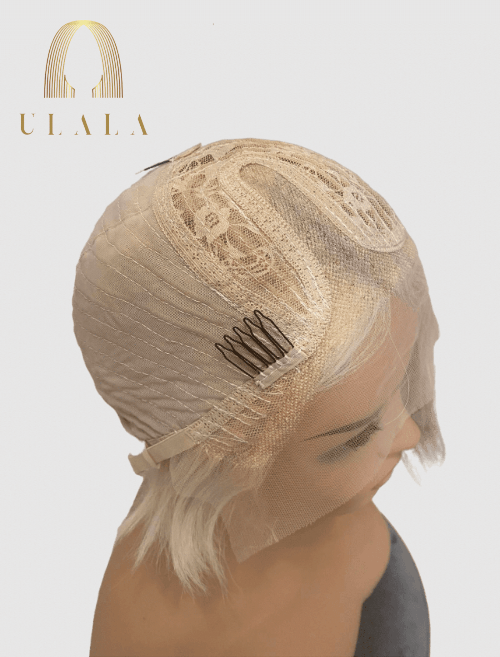 szőke hálós csipke lace front paróka