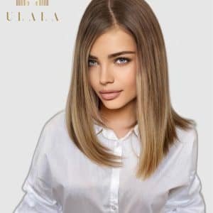 szőke lace front hálós csipke paróka