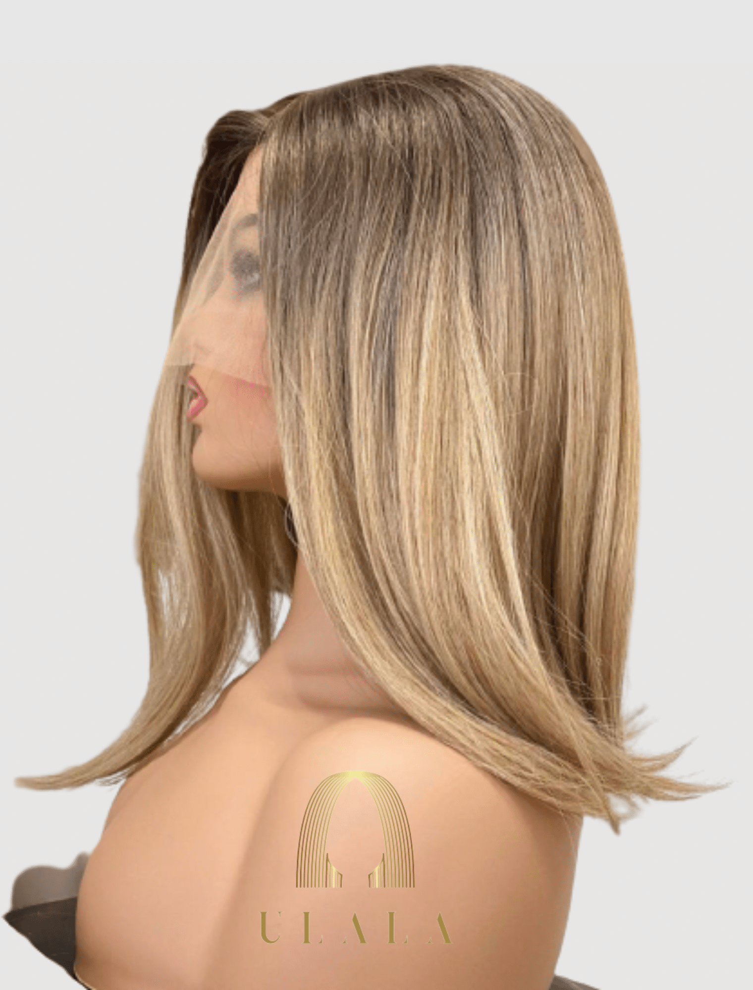 szőke lace front paróka valódi hajból