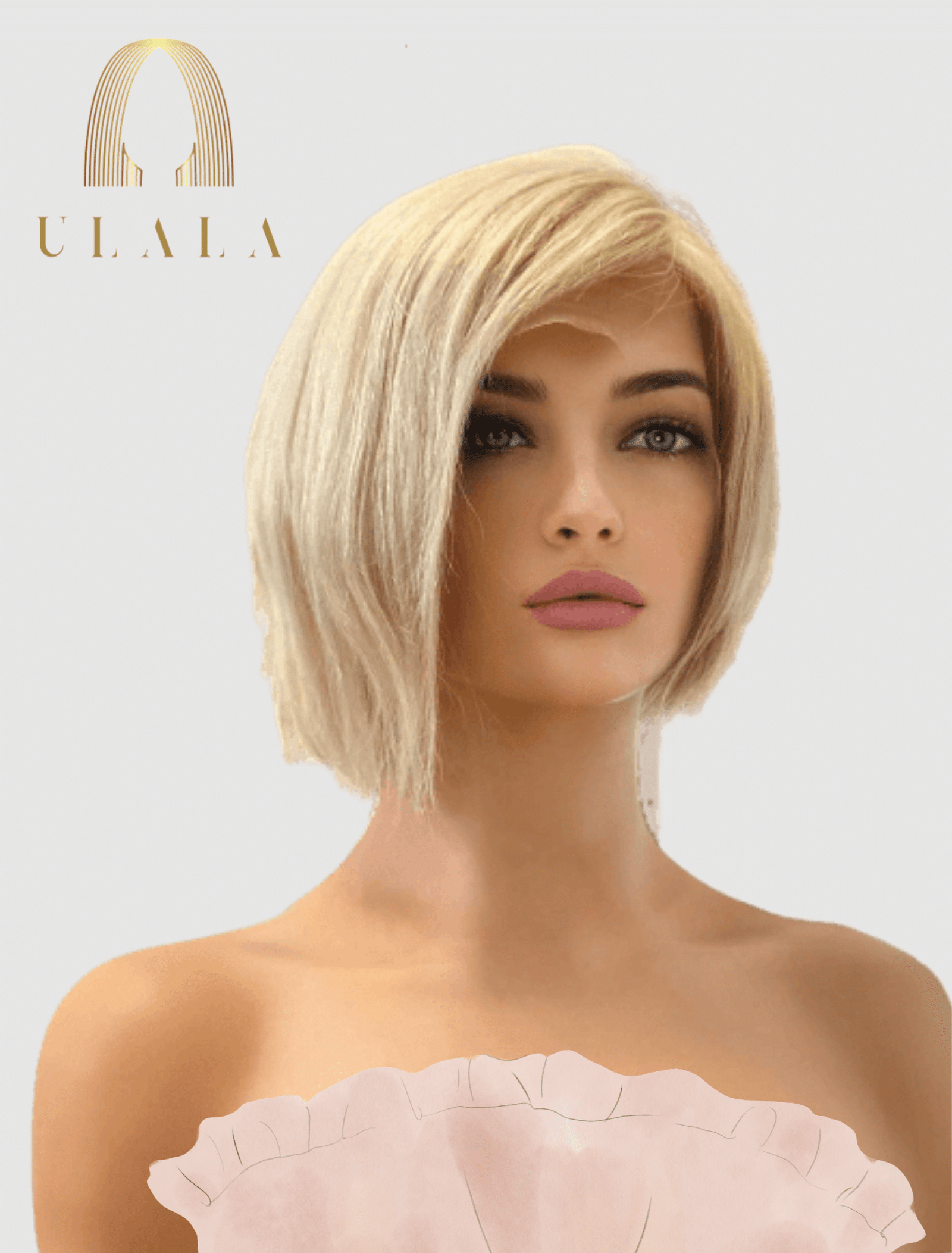 szőke lace front paróka