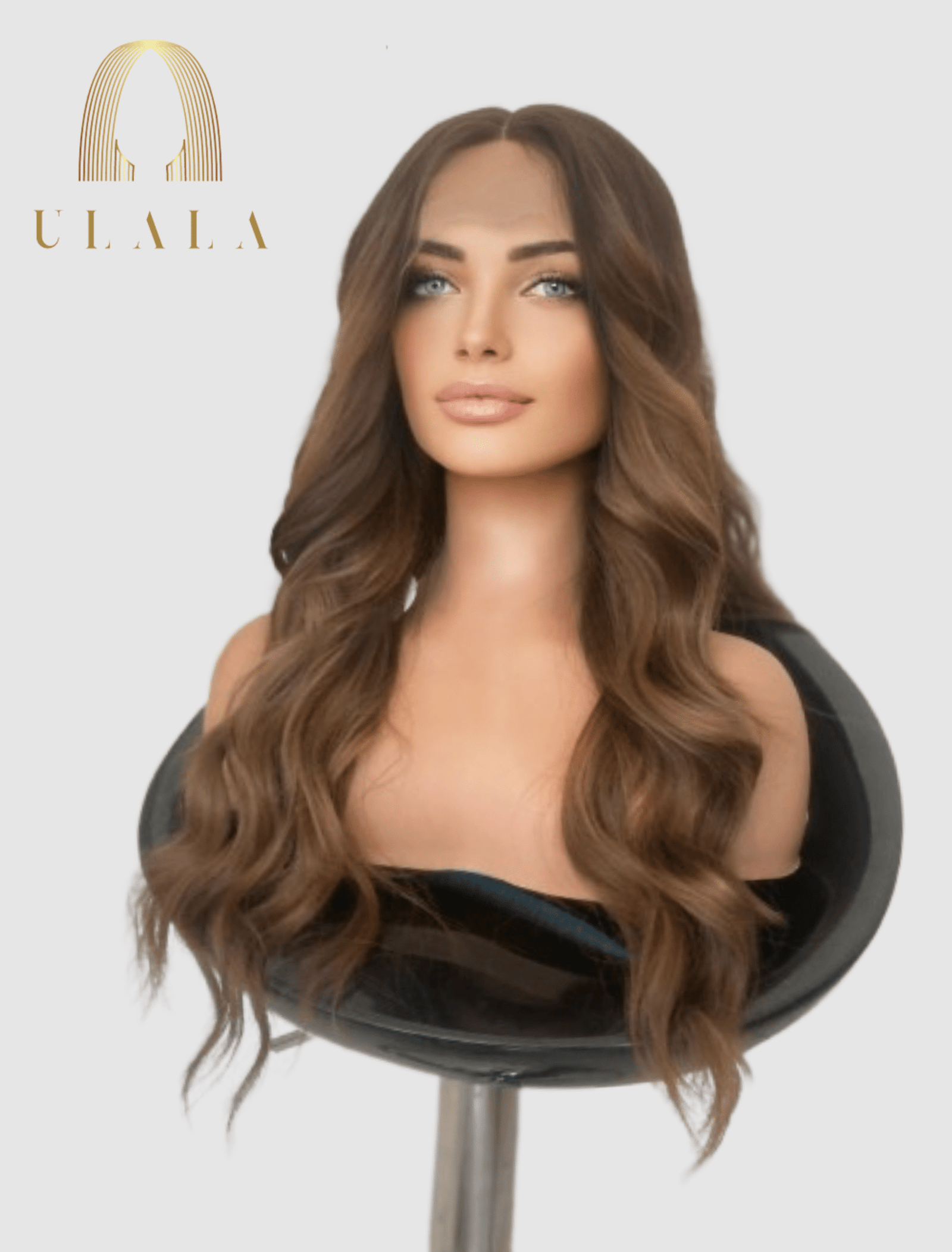 Hálós barna balayage paróka