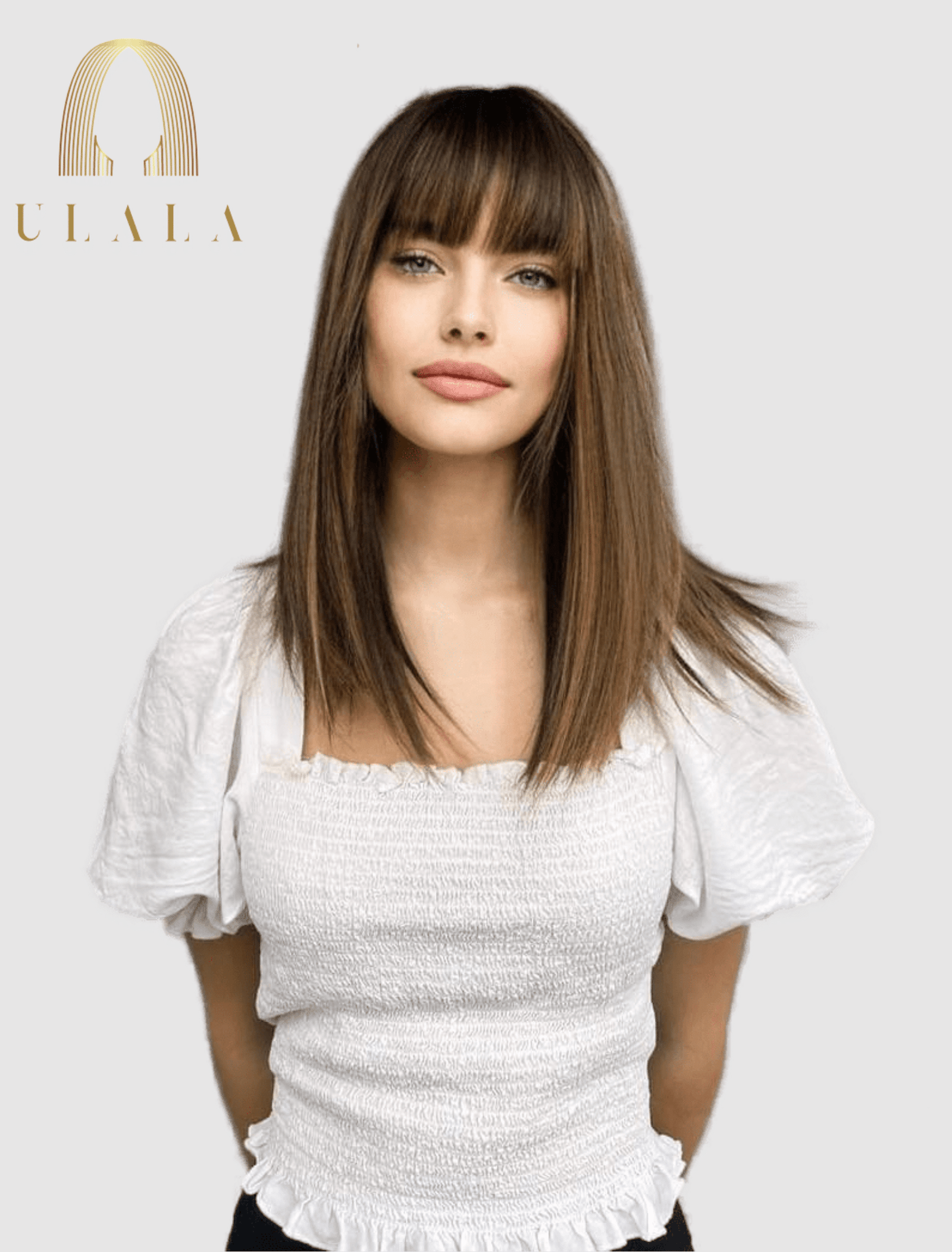 barna paróka igazi haj