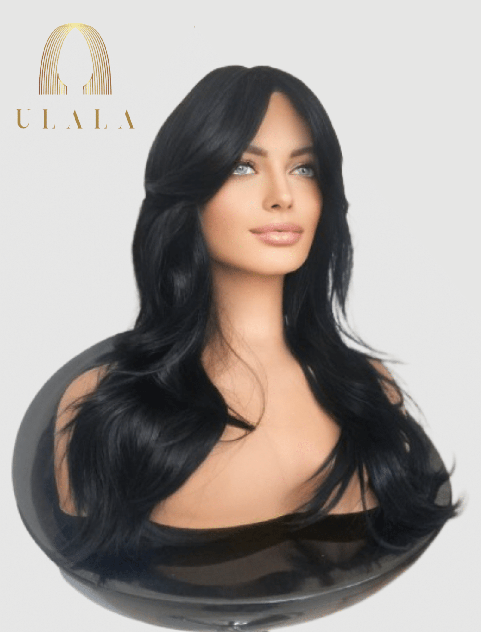 fekete paróka igazi hajból