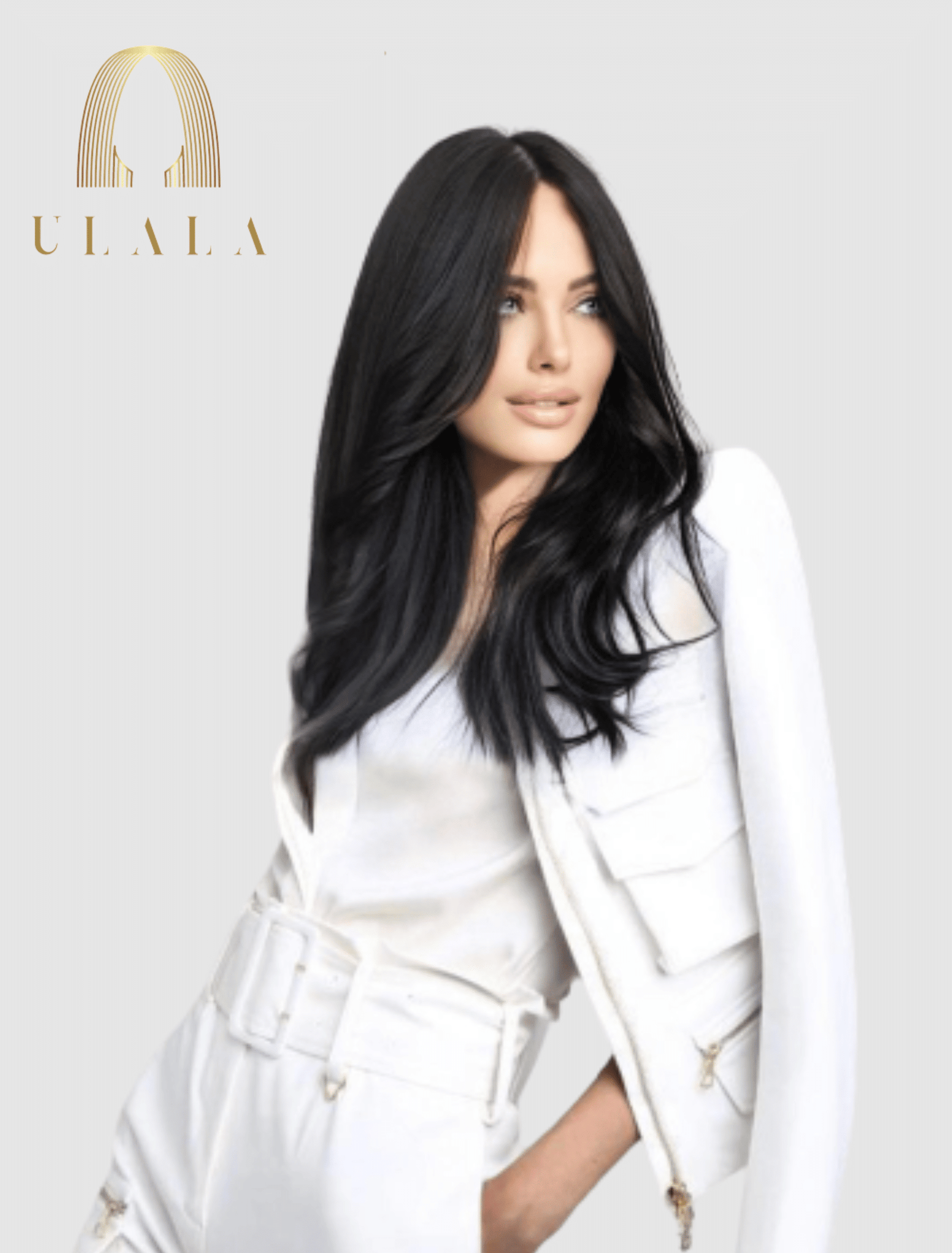 fekete paróka valódi emberi hajból