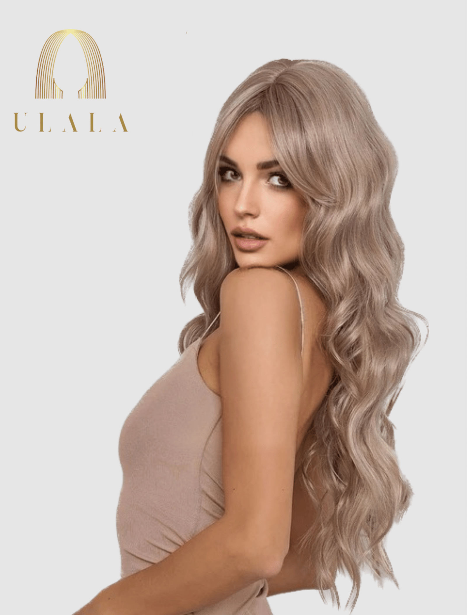 hosszú szőke kevert haj paróka