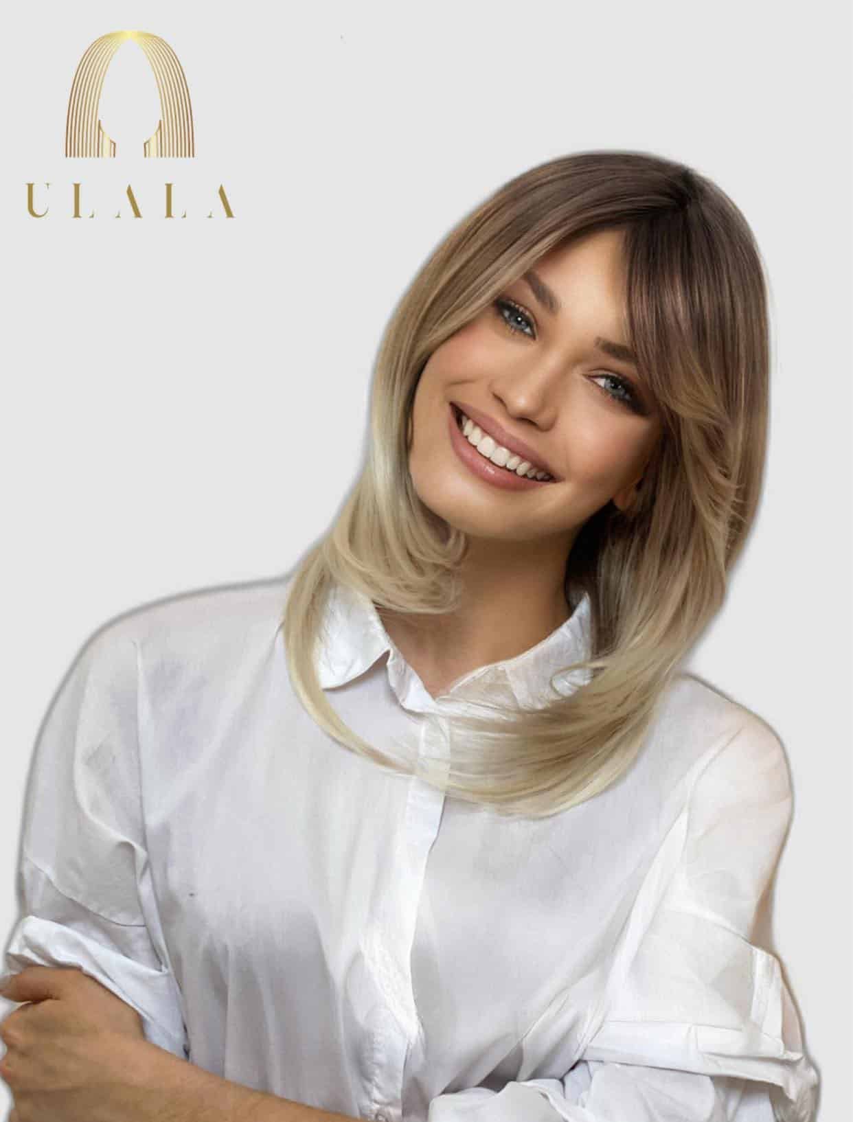 szőke ombre balayage paróka