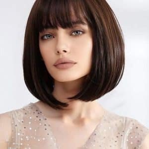 barna valódi haj paróka